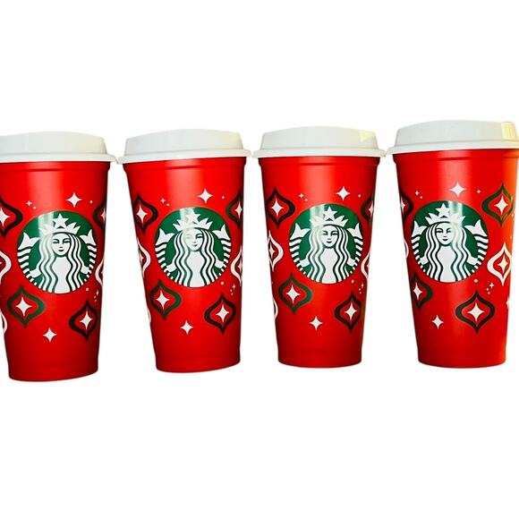 2023 Starbucks Holiday Bauble Wrap Hot Red Cup 16oz 4 - Picture 2 of 6